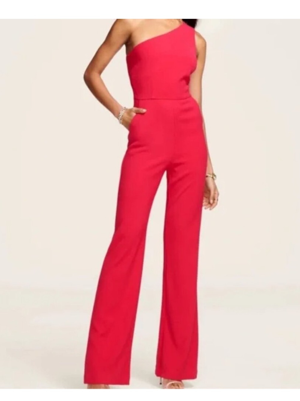 RAMY BROOK Gabriela One Shoulder Jumpsuit Sz 2